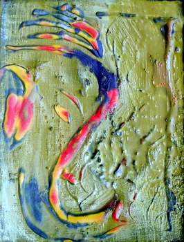 Finally getting a hold on Encaustic.....Yet another Ganesha
