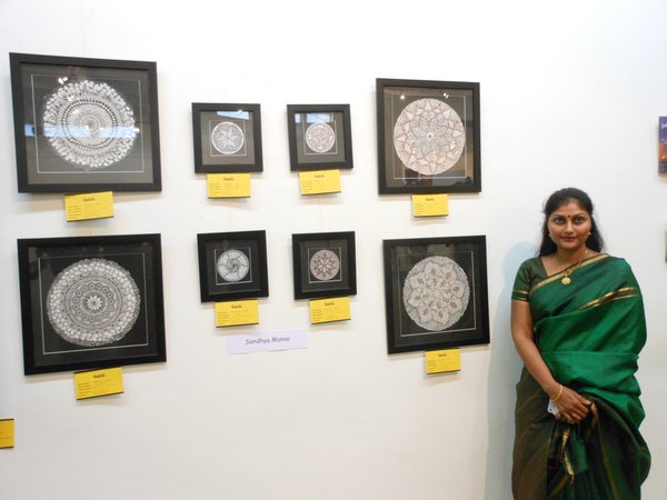 Thats me with my paintings...