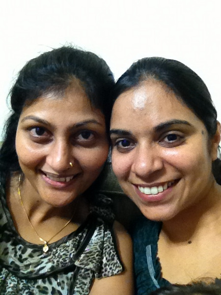 With my best friend.....we barely slept those 3 nights....there was so much to catch up... :)