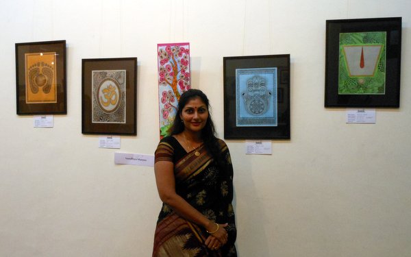 and thats me with my art at my stall...