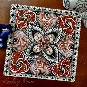Day 27 of ORNATE SQUARE with String 27, 31 Days of Zen!